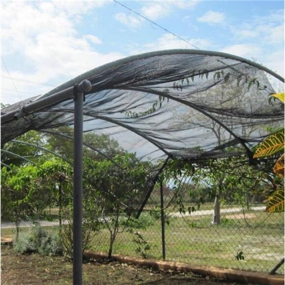 40% Sunblock Shade Cloth Cover with Clips for Plants 6’ X 20’, Black - Picture 12 of 16